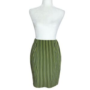 Vintage Gianni Versace Istante Striped Skirt Size 42